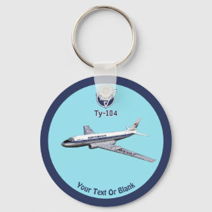 ツポレフ(Туполев) Tu-104エアライナー キーホルダー