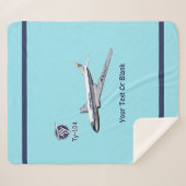 ツポレフ(Туполев) Tu-104エアライナー シェルパブランケット (正面(横))