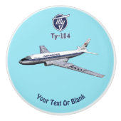 ツポレフ(Туполев) Tu-104エアライナー セラミックノブ (正面)