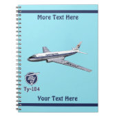 ツポレフ(Туполев) Tu-104エアライナー ノートブック (正面)