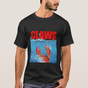 ツメおもしろいロブスターTシャツカニ魚釣りメインバック Tシャツ