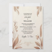 ツヤのあるサテン生地とベルベットのレースのリネン紙のウェディングペーパー（二重） 招待状 (正面)