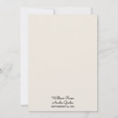 ツヤのあるサテン生地とベルベットのレースのリネン紙のウェディングペーパー（二重） 招待状 (裏面)