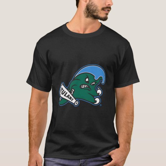 ツラン緑の波アイコン Tシャツ (正面)