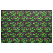 ツリおもしろいーのカエルとカタツイルガーデン ファブリック (ファットクウォーター)