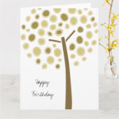 ツリお洒落ー カード (黄色い花)