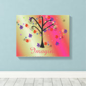 ツリお洒落ー キャンバスプリント (インサイチュ (ウッドフロア))