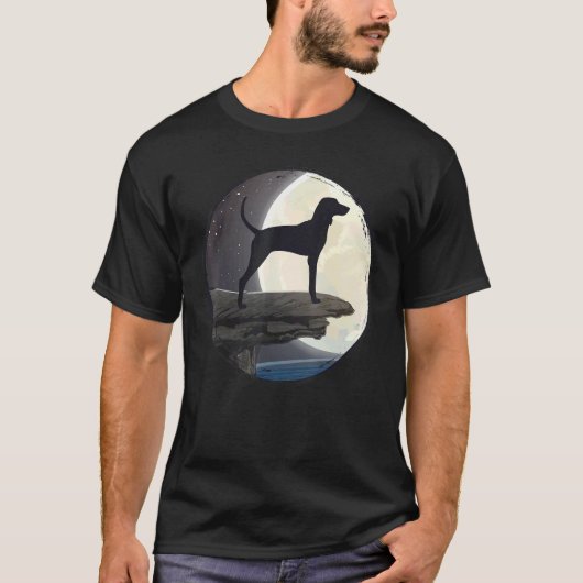 ツリウォーカー・クーンハウンド 犬 レトロ 13 Tシャツ (正面)