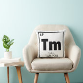 ツリウム化学元素シンボル化学式 クッション (椅子)