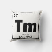 ツリウム化学元素シンボル化学式 クッション (裏面)