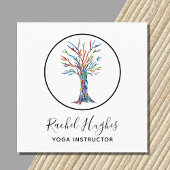 ツリエレガントオブライフヨガインストラクター スクエア名刺