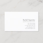 ツリエレガントヨガインストラクターウェルネスライフコーチ 名刺 (裏面)