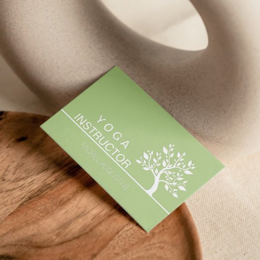 ツリエレガントヨガインストラクターウェルネスライフコーチ 名刺