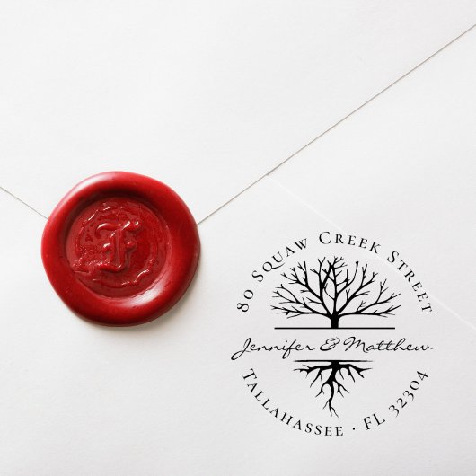 ツリエレガントー結婚したカップル差出人住所 ラバースタンプ