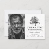 ツリエレガントー |写真葬式 サンキューカード (正面)