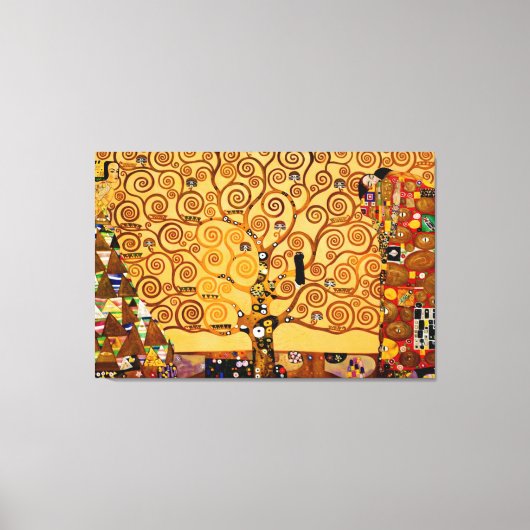 ツリオブライフバイグスタフクリムトラージファインアート キャンバスプリント (正面)