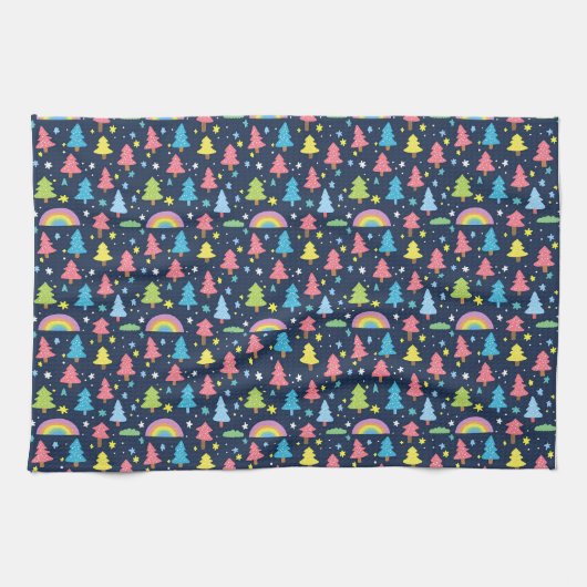 ツリカラフルー キッチンタオル (横)