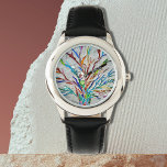 ツリカラフルー 腕時計<br><div class="desc">この時計ユニークは飾モザイクツリーデザインを備えている。オリジナルモザイク©ミケーレ・デイヴィス。</div>