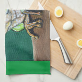 ツリガエル絵画ズ キッチンタオル (四つ折り)