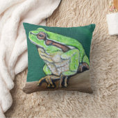 ツリガエル絵画ズ クッション (ブランケット)