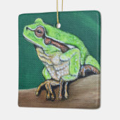 ツリガエル絵画ズ セラミックオーナメント (左)