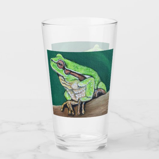 ツリガエル絵画ズ タンブラーグラス (正面)