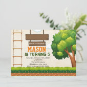 ツリトップコースパーティ招待状 招待状 (スタンド正面)