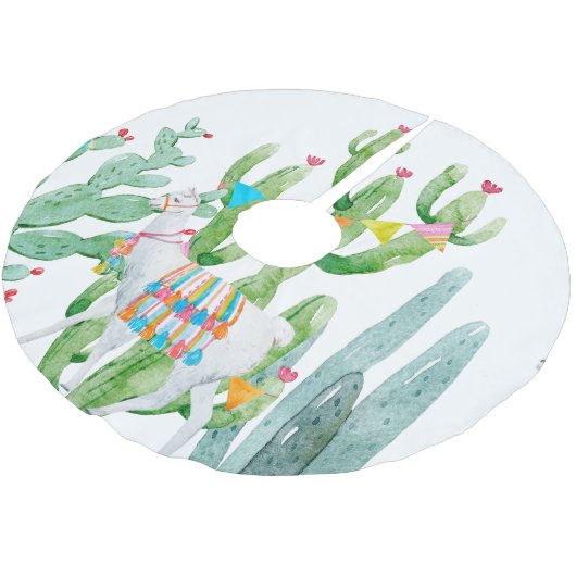 ツリパーソナライズされたースカートボホラマボヘミアンカッティ ブラッシュドポリエステルツリースカート (アングル)