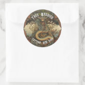 ツリパーソナライズされたー日本のドラゴン入れパーラー ラウンドシール (バッグ)