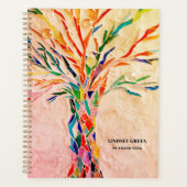 ツリパーソナライズされたー プランナー手帳 (正面)