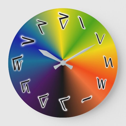 ツリマク·アクリル壁時計 ラージ壁時計 (正面)