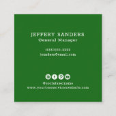 ツリモダンー・サービス スクエア名刺 (裏面)