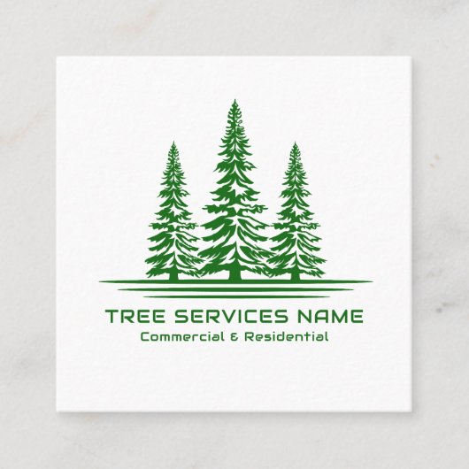 ツリモダンー・サービス スクエア名刺 (正面)