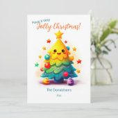 ツリーおもしろいクリスマスカード シーズンカード (スタンド正面)