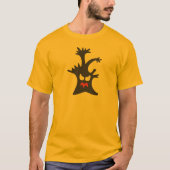 ツリーおもしろいハロウィーンシャツ Tシャツ (正面)