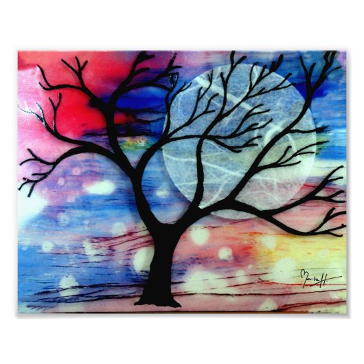 ツリーおよびインクの透明層 フォトプリント            (正面)