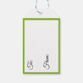 ツリーお洒落おもしろいギフトラベルバイレスリークレアビュアーズ ギフトタグ (裏面)