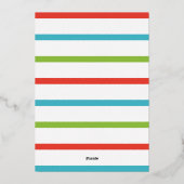 ツリーお洒落ギフト金ゴールドメリークリスマスフォト 箔シーズンカード (裏面)