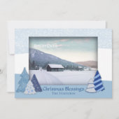 ツリーお洒落クリスマスフォトカード シーズンカード (正面)