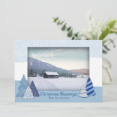 ツリーお洒落クリスマスフォトカード シーズンカード (スタンド正面)