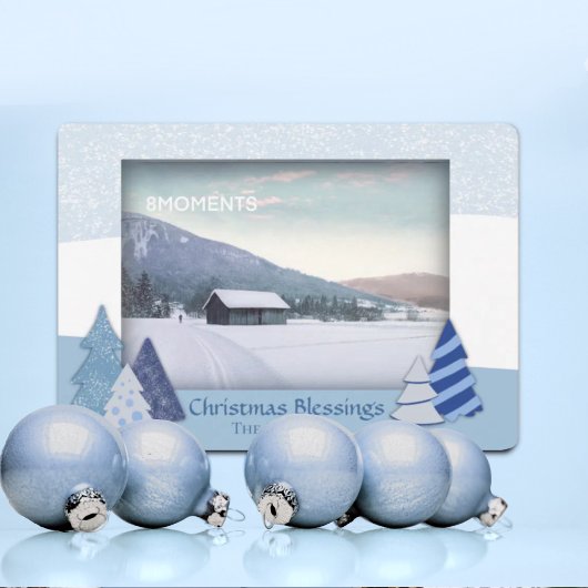 ツリーお洒落クリスマスフォトカード シーズンカード