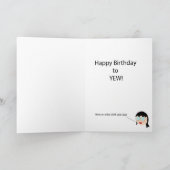 ツリーお洒落誕生日、YEWへのハッピーバースデー カード (内部)