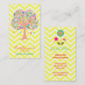 ツリーお洒落-カスタム名刺（縦型） 名刺 (正面/裏面)