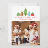 ツリーお洒落&ギフトMerry Christmas写真 シーズンカード (正面)
