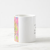 ツリーかわいらしのイラストレーションと引用文 コーヒーマグカップ (中央)