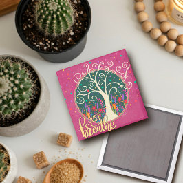 ツリーかわいらしパープルJust Inspirity マグネット