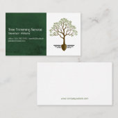 ツリーとショベルのロゴ |造園 名刺 (正面/裏面)