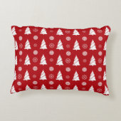 ツリーとスノーフレークのクリスマス ピロー (裏面)