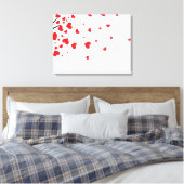 ツリーとハート離れ キャンバスプリント (インサイチュ (寝室))