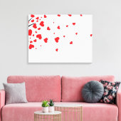 ツリーとハート離れ キャンバスプリント (インサイチュ (リビング))